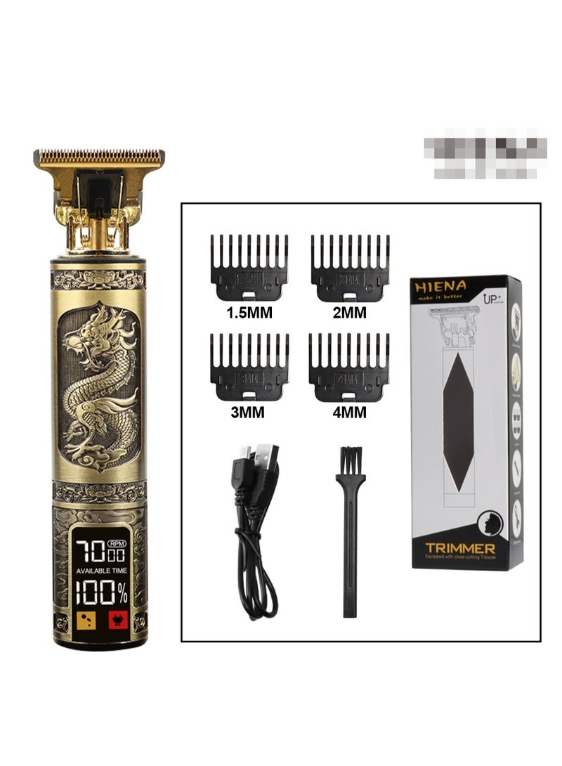 Professional Hair And Beard Clipper With High Capacity Li-ion Battery And Fast Charging, 6 Separate Comb Attachments and 1 Protection Cap | LED Display, Perfect for Home and Saloon - Image 2